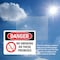 Signmission No Smoking On These Premises Danger Sign, Plastic, 10in W x 7in L, 2PK OS-2PACK-DS-P-710-L-1474 - alternate 2